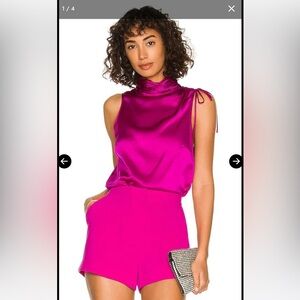 Kamille Top in Petunia silk never worn 
Cinq a Sept
